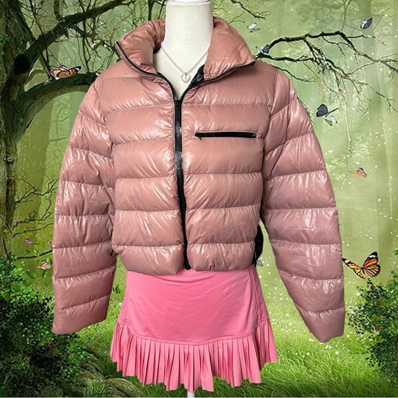 AUNTHENTIC MONCLER MORGA PINK JACKET SIZE 1 - Picture 1 of 16